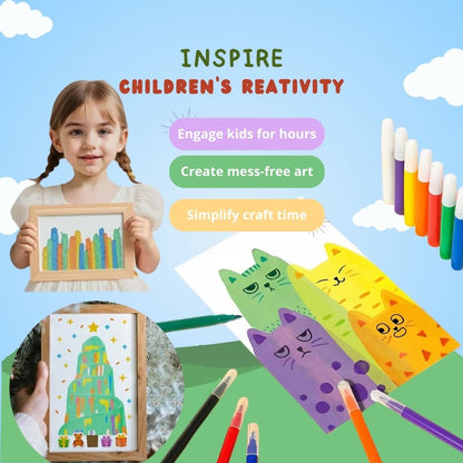 🌈 20Pcs 🎁 RAINBOW ART FUN KIT FOR KIDS DIY