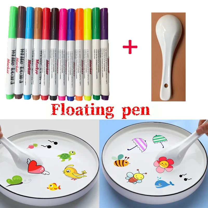 Magic Ink Pen Set with Floating Colors